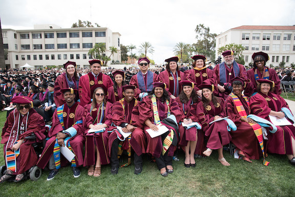 Photo of LMU Students at Graduation